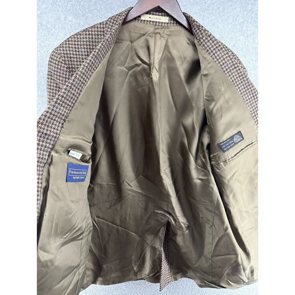Polo University Club By Ralph Lauren Men’s Jacket 44R Brown Early 00s - Picture 14 of 14